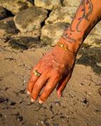 Brutalist Ring – Brass