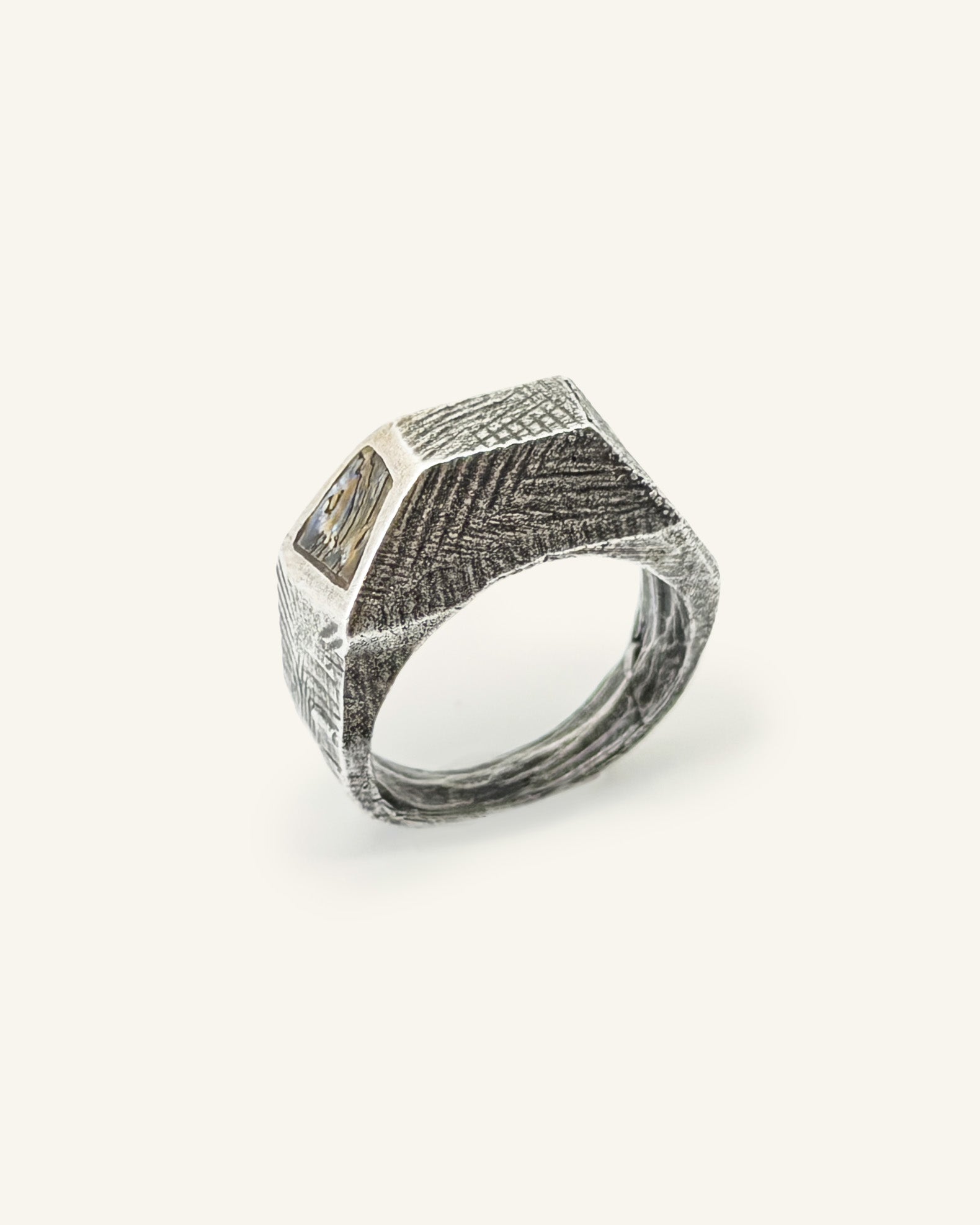 Brutalist Ring – Silver